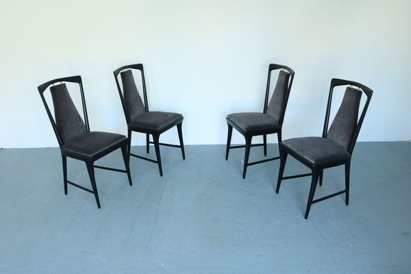 Dining Chairs by Osvaldo Borsani for Atelier Borsani Varedo, 1940s, Set of 4-SXX-693031