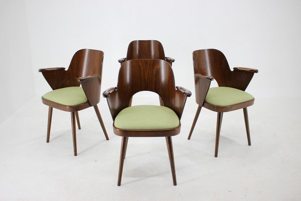 Dining Chairs by Oswald Haerdtl, Czechoslovakia, 1960s, Set of 4-TZ-867895