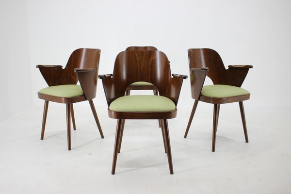 Dining Chairs by Oswald Haerdtl, Czechoslovakia, 1960s, Set of 4-TZ-867895