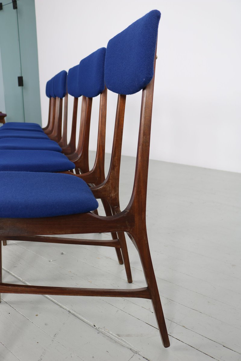 Dining Chairs by Pompeo Fumagalli-Mariano Comese, 1950s, Set of 6