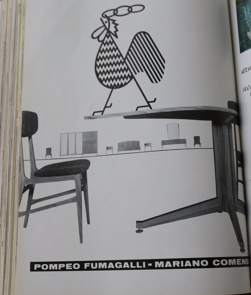 Dining Chairs by Pompeo Fumagalli-Mariano Comese, 1950s, Set of 6