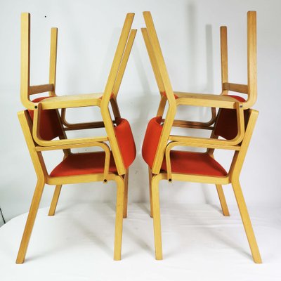 Dining Chairs by R. Thygesen & J. Sorensen for Magnus Olsen, Denmark, 1970s, Set of 4-ZTG-1294986