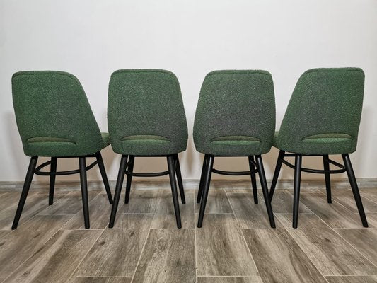 Dining Chairs by Radomir Hoffman for Ton, 1950s, Set of 4-QJA-1730484