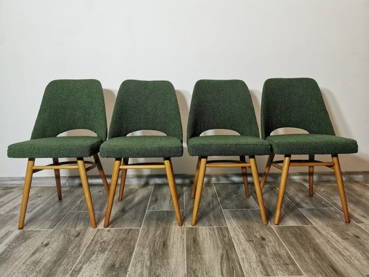 Dining Chairs by Radomir Hoffman for Ton, 1950s, Set of 4-QJA-1729649