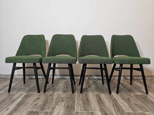 Dining Chairs by Radomir Hoffman for Ton, 1950s, Set of 4-QJA-1730484