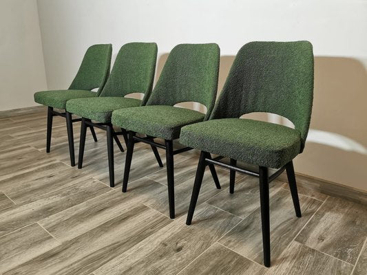 Dining Chairs by Radomir Hoffman for Ton, 1950s, Set of 4-QJA-1730484