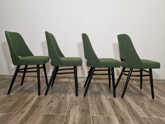 Dining Chairs by Radomir Hoffman for Ton, 1950s, Set of 4-QJA-1730484