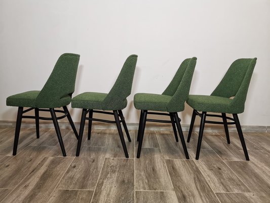 Dining Chairs by Radomir Hoffman for Ton, 1950s, Set of 4-QJA-1730484