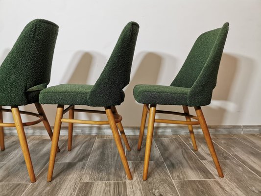 Dining Chairs by Radomir Hoffman for Ton, 1950s, Set of 4-QJA-1729649