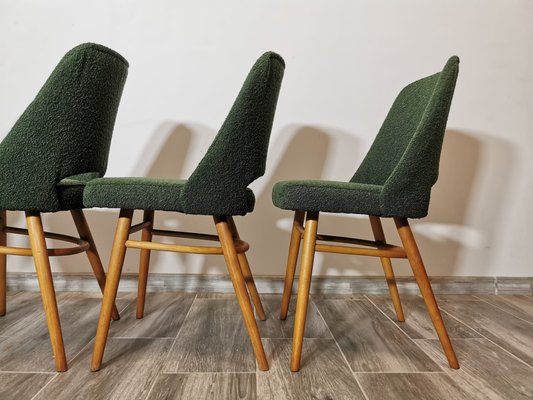 Dining Chairs by Radomir Hoffman for Ton, 1950s, Set of 4-QJA-1729649