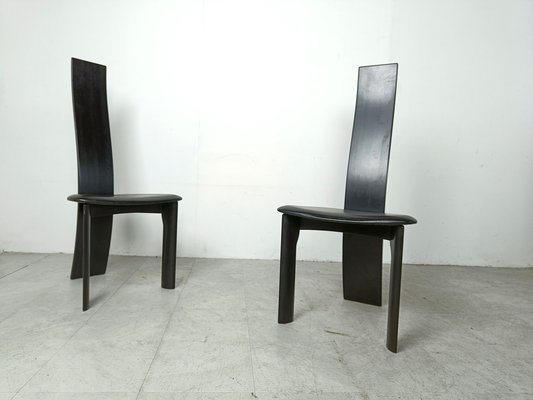 Dining Chairs by Rob & Dries Van Den Berghe, 1980s, Set of 8-IRH-1806931