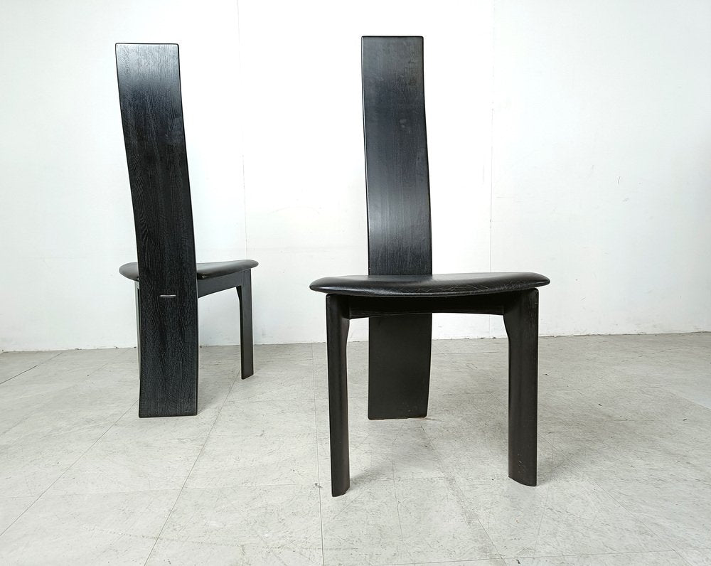 Dining Chairs by Rob & Dries Van Den Berghe, 1980s, Set of 8