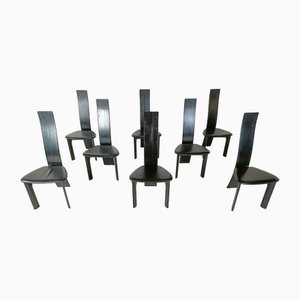 Dining Chairs by Rob & Dries Van Den Berghe, 1980s, Set of 8-IRH-1806931