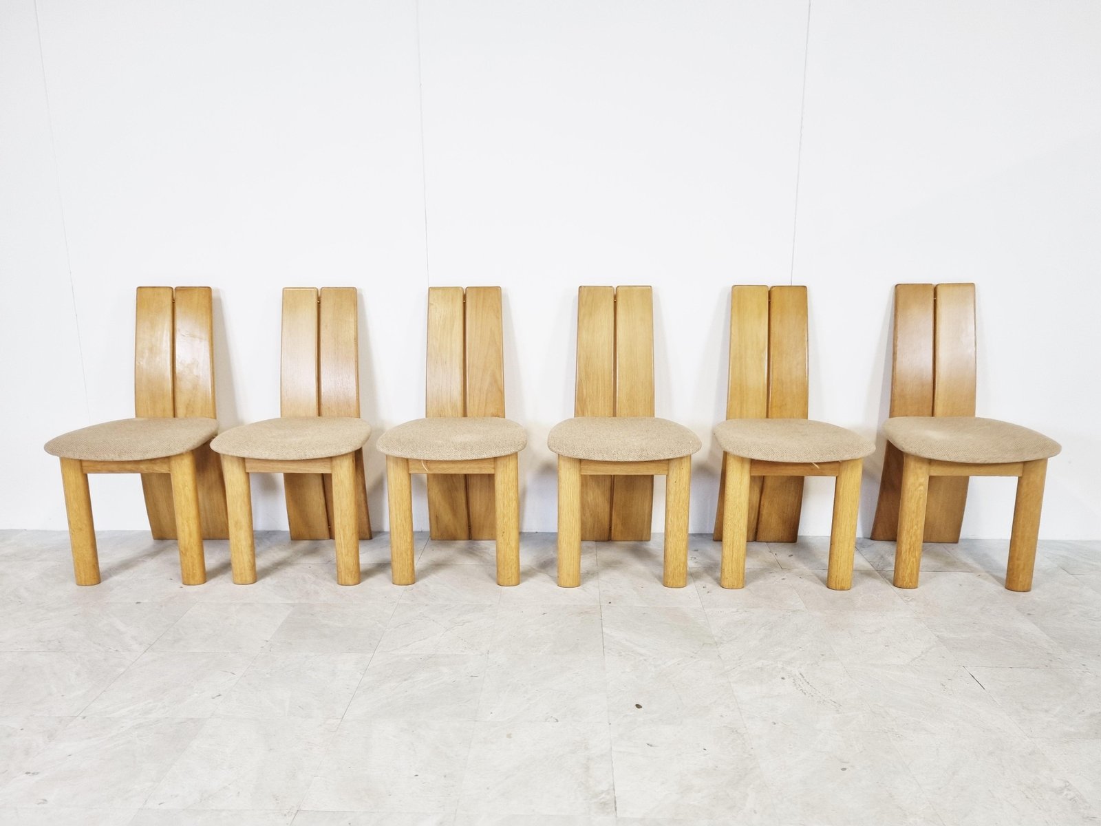 Dining Chairs by Rob & Dries Van Den Berghe for Van Den Berghe Pauvers, 1980s, Set of 6