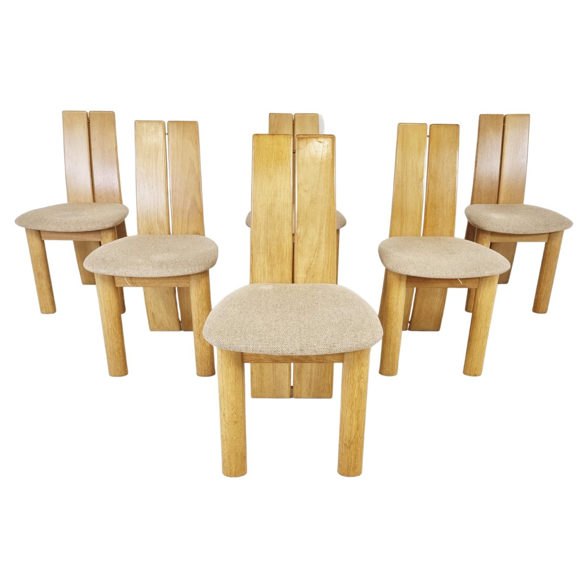 Dining Chairs by Rob & Dries Van Den Berghe for Van Den Berghe Pauvers, 1980s, Set of 6