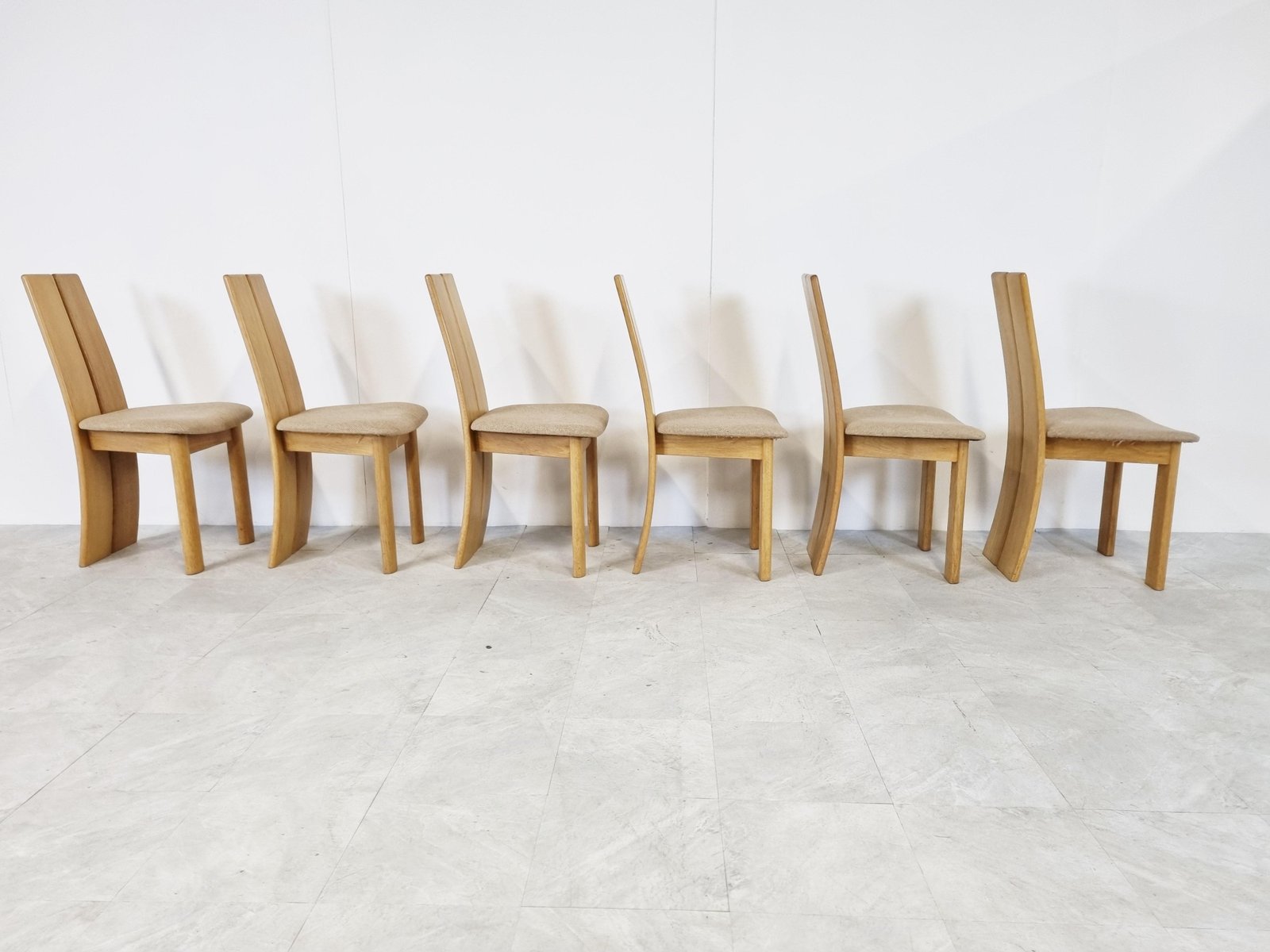 Dining Chairs by Rob & Dries Van Den Berghe for Van Den Berghe Pauvers, 1980s, Set of 6