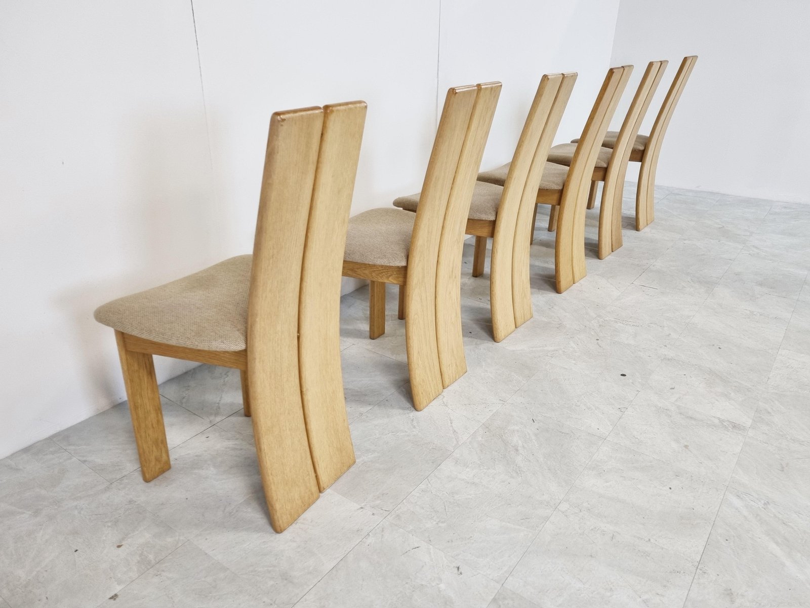 Dining Chairs by Rob & Dries Van Den Berghe for Van Den Berghe Pauvers, 1980s, Set of 6