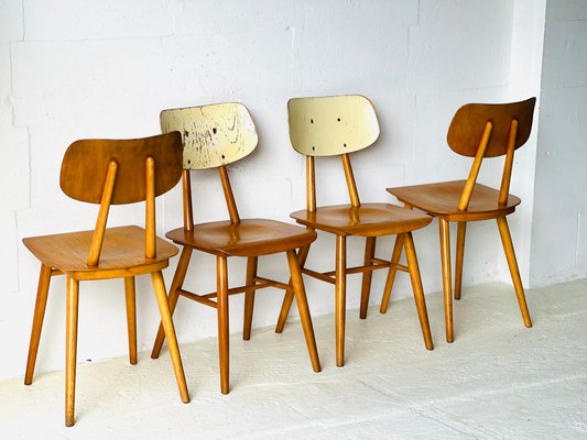 Dining Chairs by Ton, 1960s, Set of 4-ALG-2017556