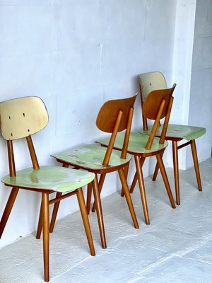 Dining Chairs by Ton, 1960s, Set of 4-ALG-2022441