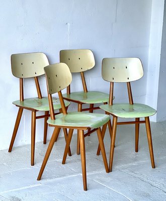 Dining Chairs by Ton, 1960s, Set of 4-ALG-2022441