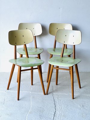 Dining Chairs by Ton, 1960s, Set of 4-ALG-2022441