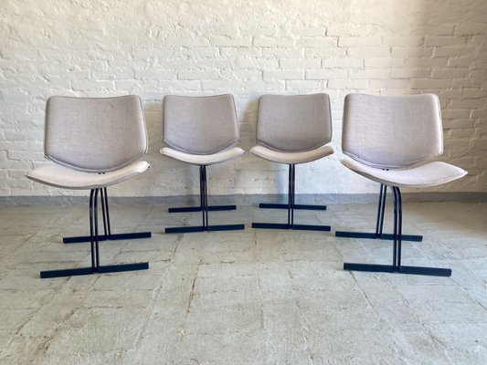 Dining Chairs by V. Introini for Saporiti, 1970s, Set of 4-ZKN-2027739