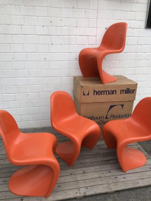 Dining Chairs by Verner Panton for Fehlbaum, 1973, Set of 4-EXJ-618660