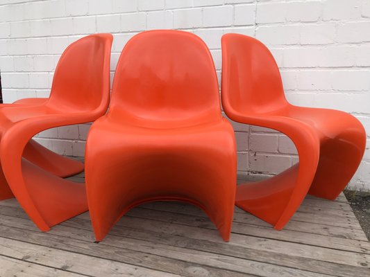 Dining Chairs by Verner Panton for Fehlbaum, 1973, Set of 4-EXJ-618660