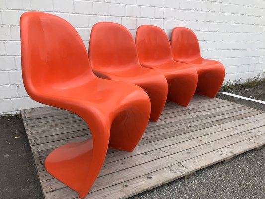 Dining Chairs by Verner Panton for Fehlbaum, 1973, Set of 4-EXJ-618660