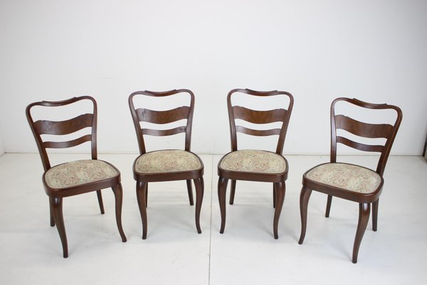 Dining Chairs, Czechoslovakia, 1940s, Set of 4-TZ-1431434