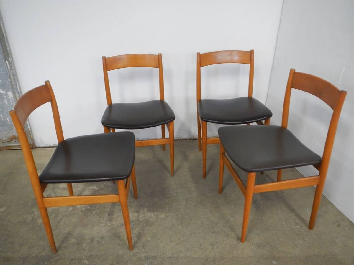 Dining Chairs from Passoni Udine Italia, 1960s, Set of 4