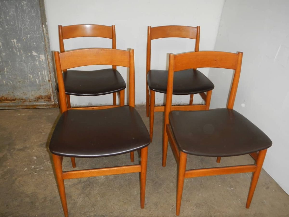 Dining Chairs from Passoni Udine Italia, 1960s, Set of 4