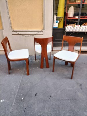 Dining Chairs in Boucle by Carlo Scarpa for Cassina, 1970s, Set of 3-OHK-1738884