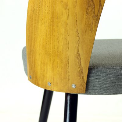 Dining Chairs in Oak & Fabric by Antonin Šuman for Tatra, 1960s, Set of 4-UL-1768288