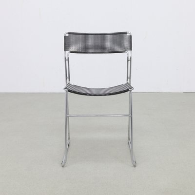 Dining Chairs in Perforated Metal from Arrben, 1980s, Set of 4-RZV-1798091