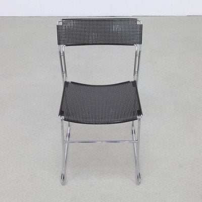 Dining Chairs in Perforated Metal from Arrben, 1980s, Set of 4-RZV-1798091