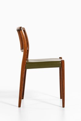 Dining Chairs in Rosewood and Green Leather attributed to Niels O. Møller, 1970s, Set of 8-SC-2022132