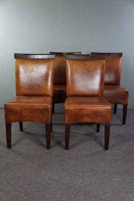 Dining Chairs in Sheep Leather, Set of 4-HPP-1771691