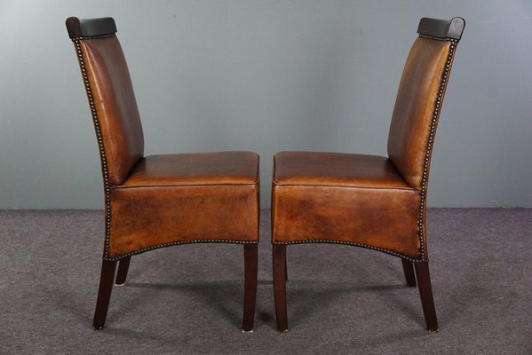 Dining Chairs in Sheep Leather, Set of 4-HPP-1771691