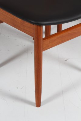 Dining Chairs in Teak and Leather from Farsø Stolefabrik, Denmark, 1960s, Set of 6-HJB-1822318