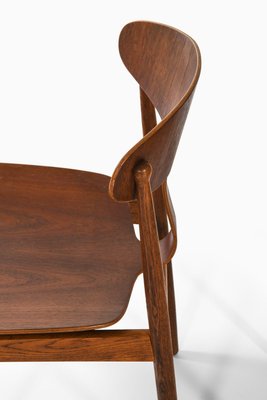 Dining Chairs in Teak and Oak attributed to Børge Mogensen, 1950s, Set of 4-SC-2022124