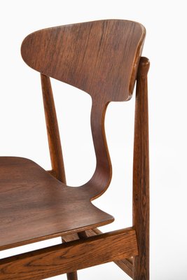 Dining Chairs in Teak and Oak attributed to Børge Mogensen, 1950s, Set of 4-SC-2022124