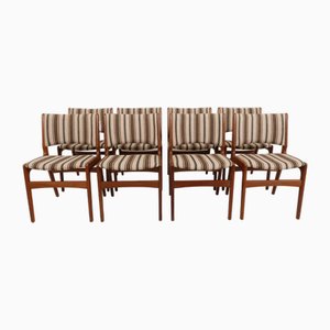 Dining Chairs in Teak by Erik Buch, Set of 8-HPM-2036716