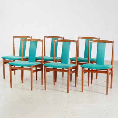 Dining Chairs in Teak by Henning Sørensen for Danex, Set of 6-CI-1232637