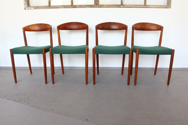 Dining Chairs in Teak by Knud Andersen for JCA Jensen, 1960s, Set of 4-FUP-1352976