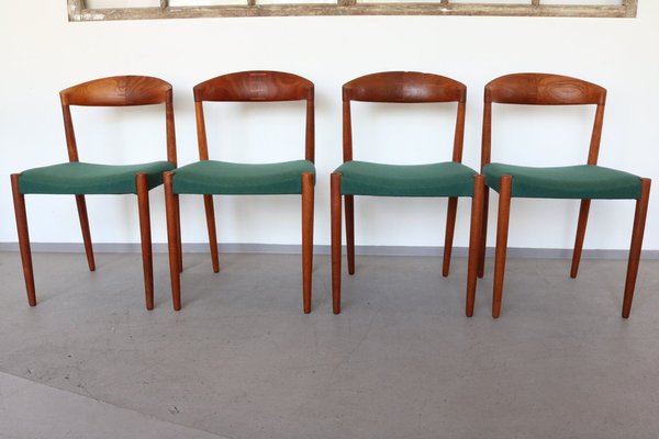 Dining Chairs in Teak by Knud Andersen for JCA Jensen, 1960s, Set of 4-FUP-1352976