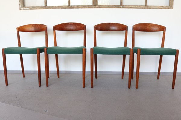 Dining Chairs in Teak by Knud Andersen for JCA Jensen, 1960s, Set of 4-FUP-1352976