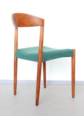 Dining Chairs in Teak by Knud Andersen for JCA Jensen, 1960s, Set of 4-FUP-1352976