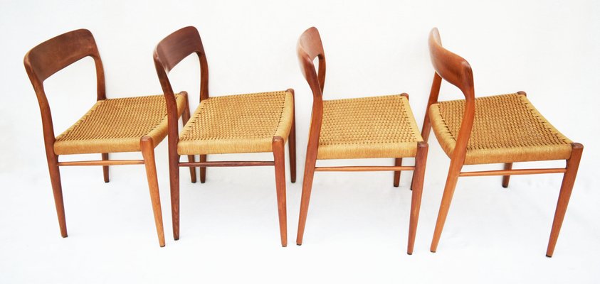 Dining Chairs in Teak by Niels Otto Møller for J.L. Møllers, Denmark, 1960s, Set of 4-WF-673318