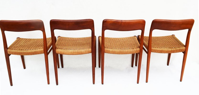 Dining Chairs in Teak by Niels Otto Møller for J.L. Møllers, Denmark, 1960s, Set of 4-WF-673318